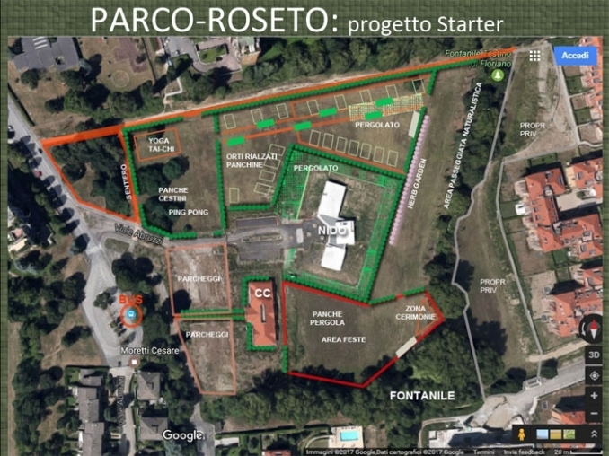 L'area di San Bovio ipotizzata per il Parco Roseto - IL ROSETO DI SAN BOVIO